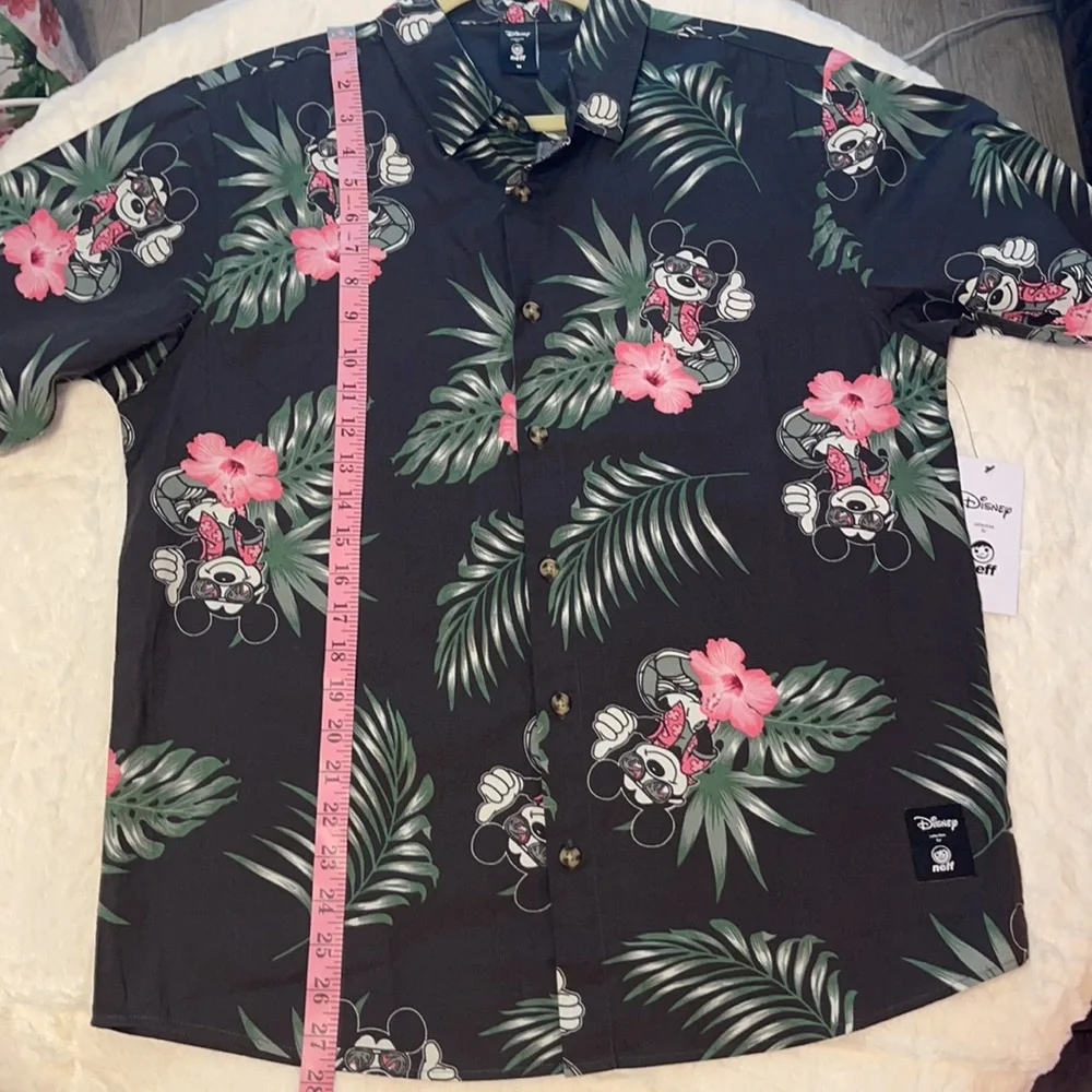 Men’s Neff Disney Collection Floral Hawaiian Mickey Mouse shirt in Size medium - Picture 6 of 6